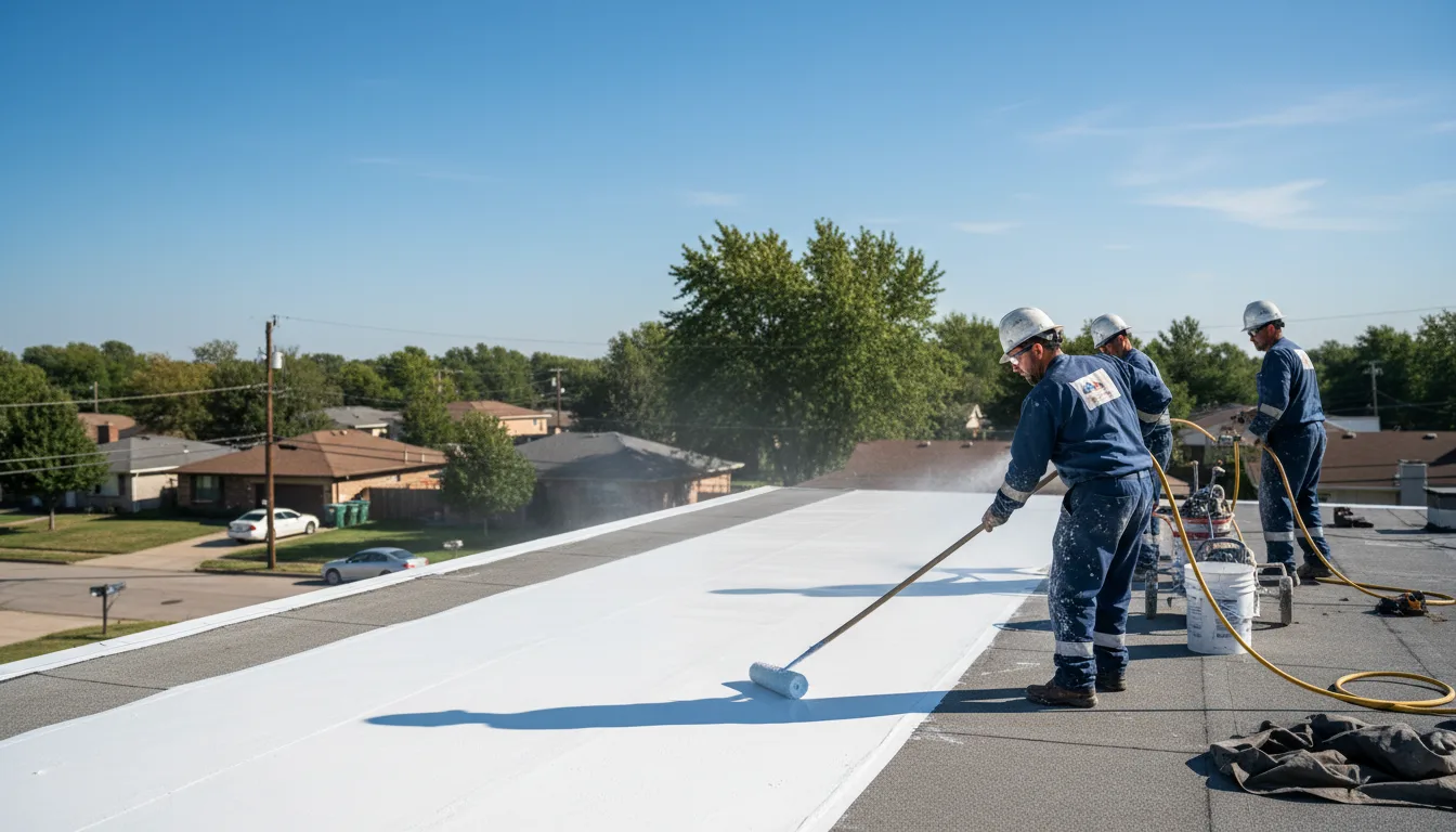 Commercial roof coating in Reedville, VA near me